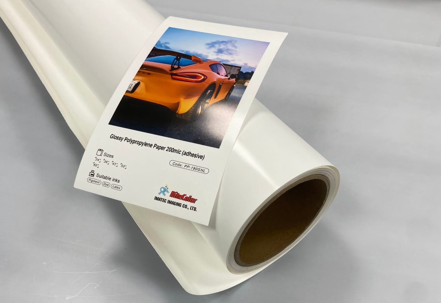 Adhesive Glossy Polypropylene Paper